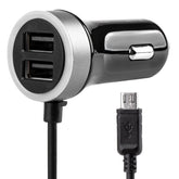 USB autonabíječka do auta s microUSB a dvěma USB porty
