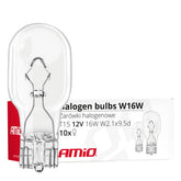 Halogenová žárovka W16W T15 16W 12V s čirým sklem