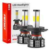 H4 COB LED světlomety