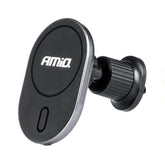 Magnetisk mobilholder med Qi-oplader til bilens ventilationsgitter