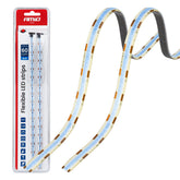 Dva flexibilní modré LED COB pásky o délce 30 cm