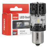 LED-pære BA15S P21W 12V med FULL CANBUS og hvidt lys