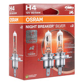Halogenové žárovky Osram H4 Night Breaker Silver 12V, 2 ks.