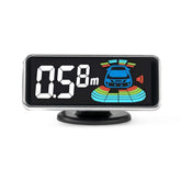 Display til 3D LED-parkeringssensorer set forfra