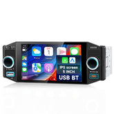 1-DIN autorádio 5" s Apple CarPlay a Android Auto (bezdrátově) – Bluetooth, FM, USB