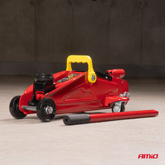 Hydraulický zvedák s otočnými zadními koly
