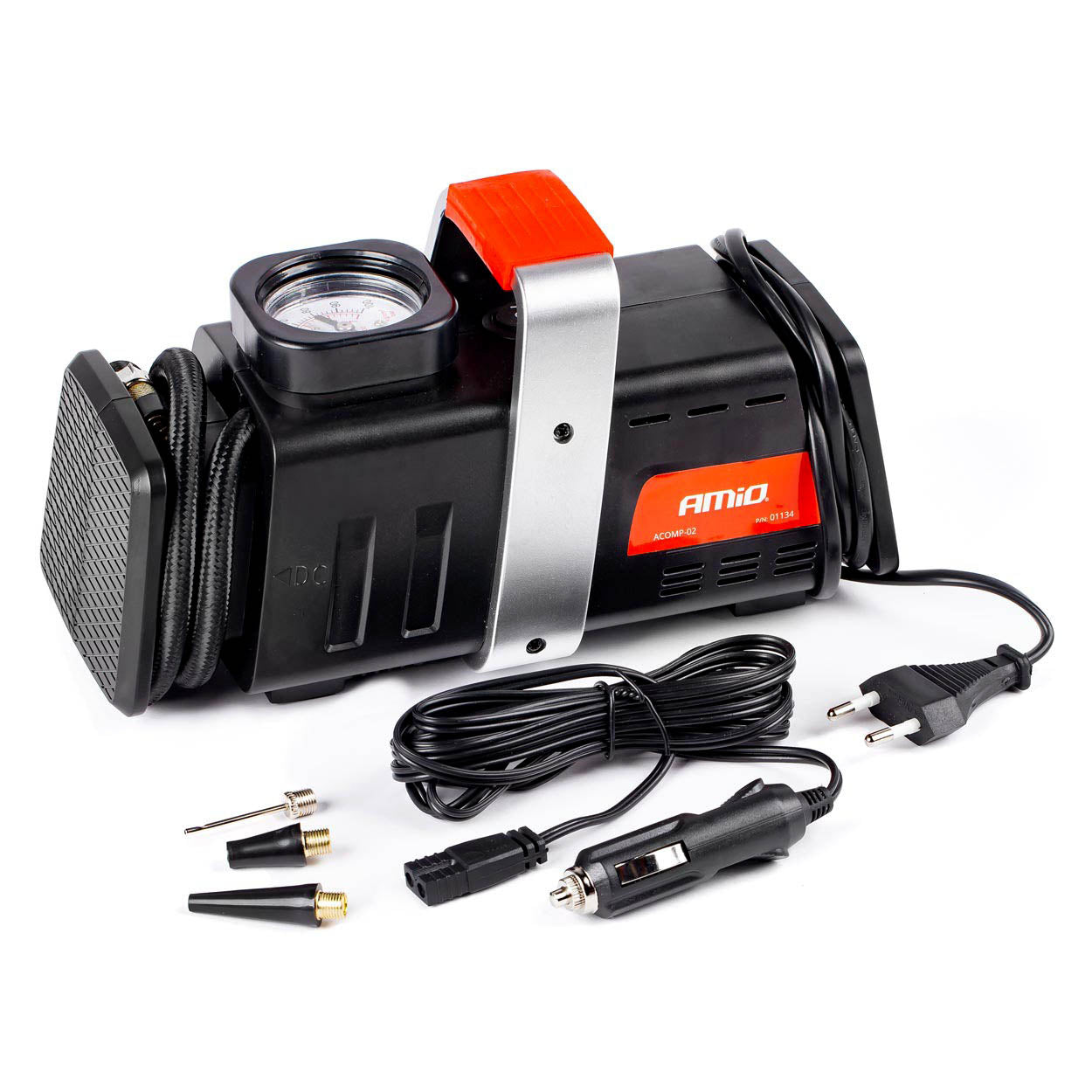 12 V/230 V autokompresor s manometrem