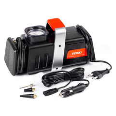 12 V/230 V autokompresor s manometrem