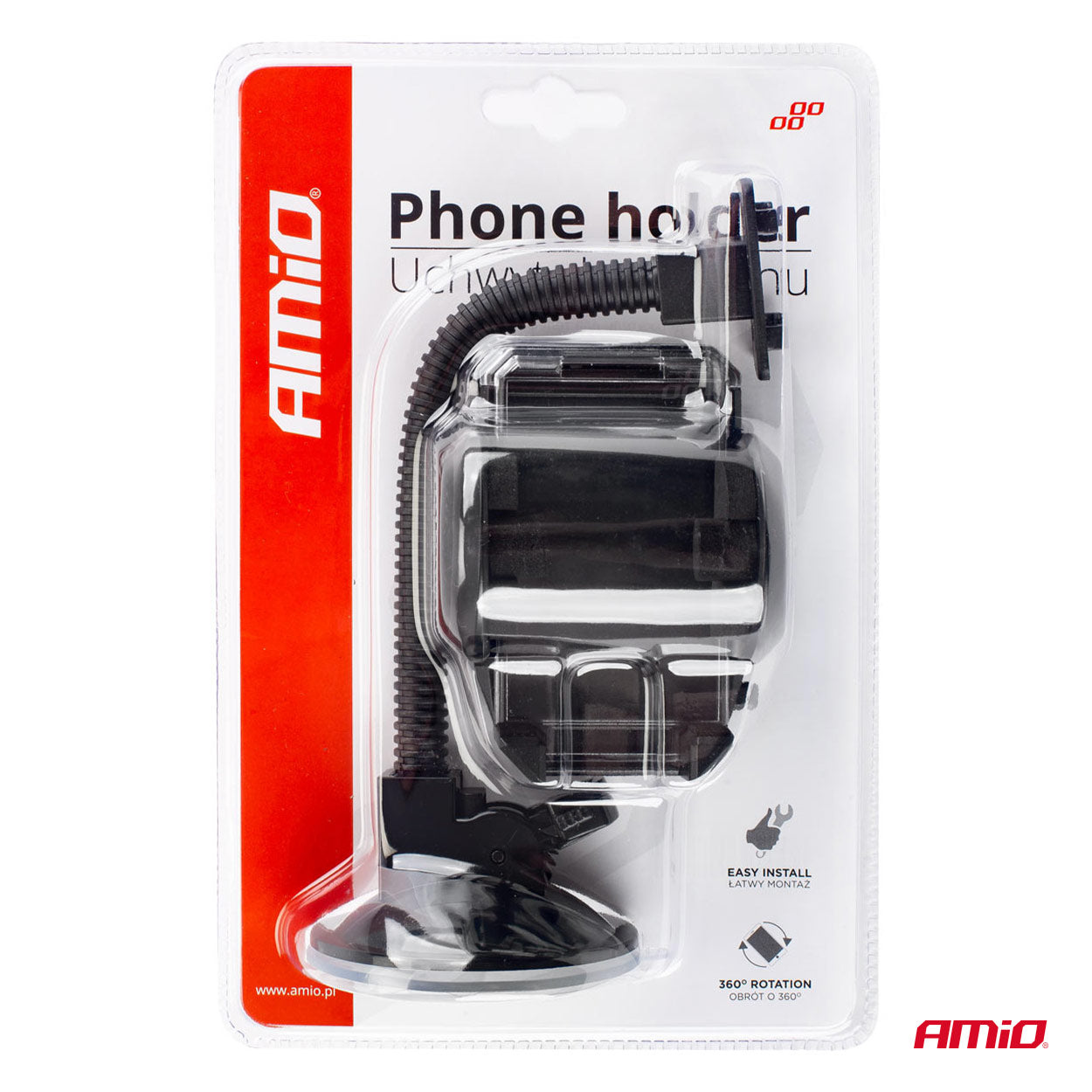 Držák telefonu HOLD-03 s více možnostmi montáže