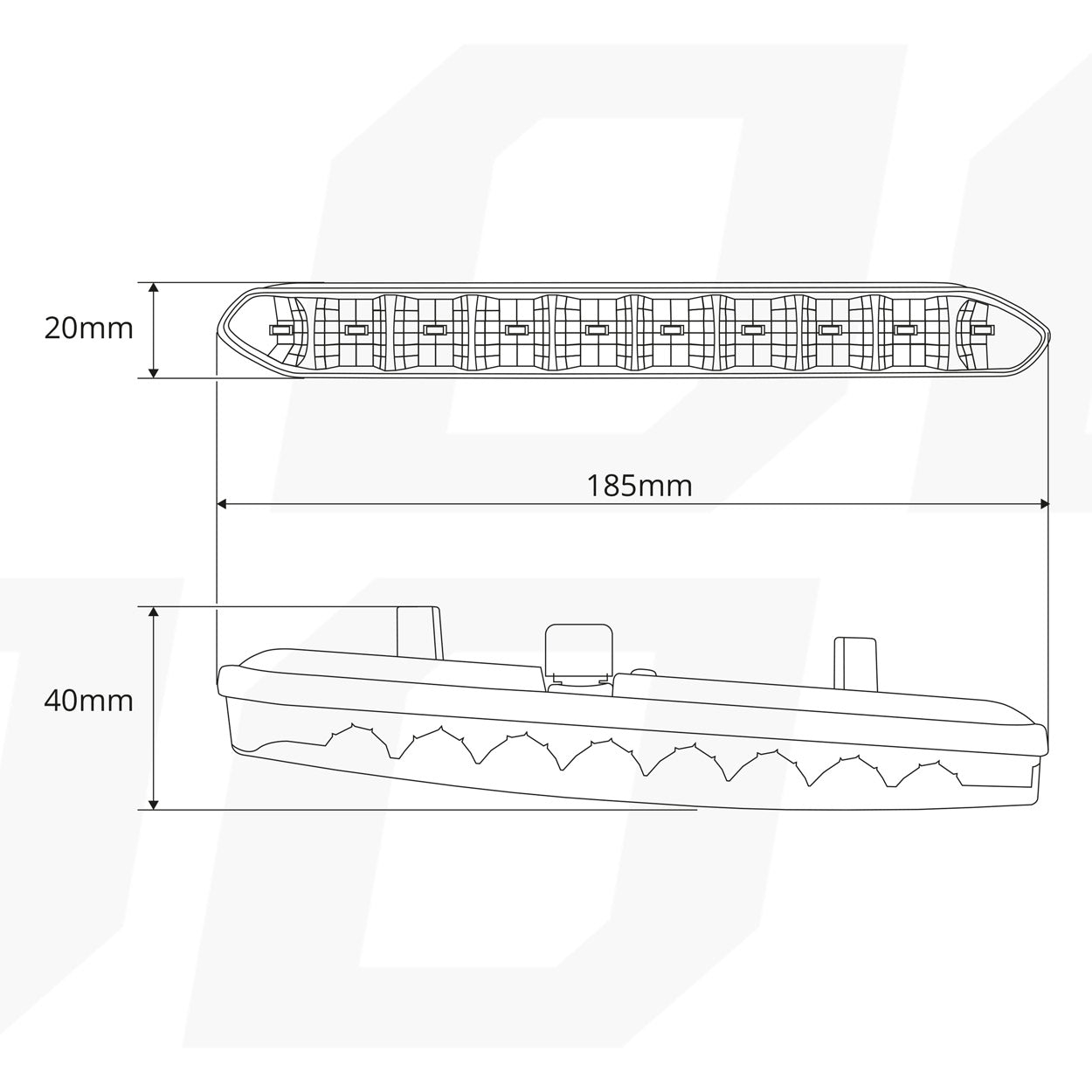 Světla pro denní svícení DRL 810 s LED řadou