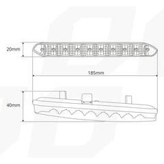 Světla pro denní svícení DRL 810 s LED řadou