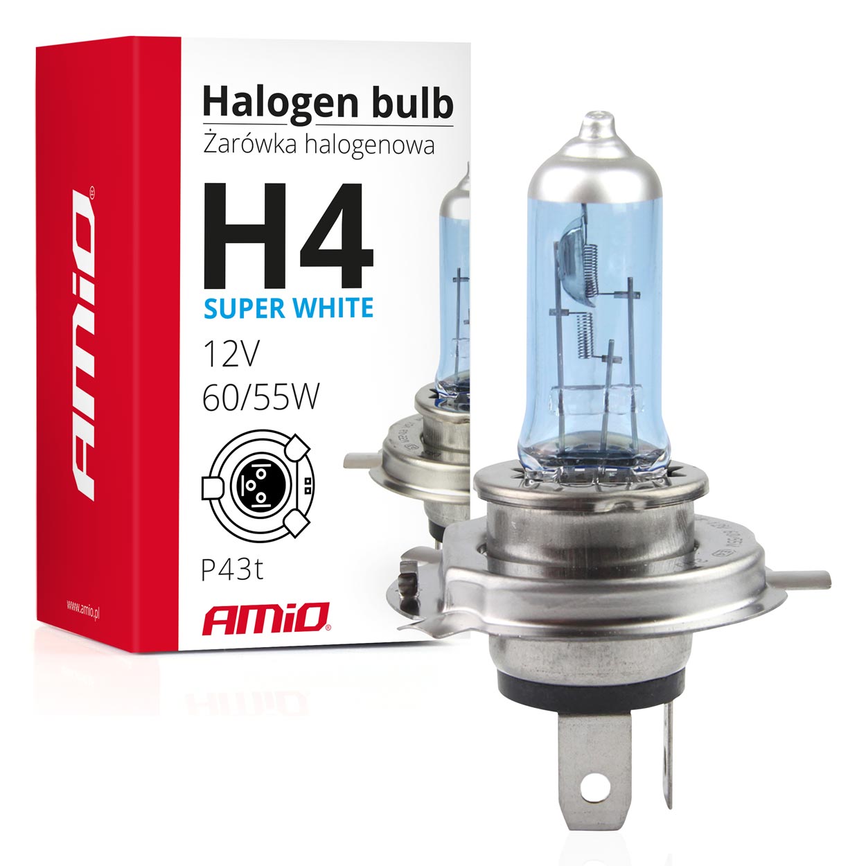 Halogenová žárovka H4 Super White s UV filtrem