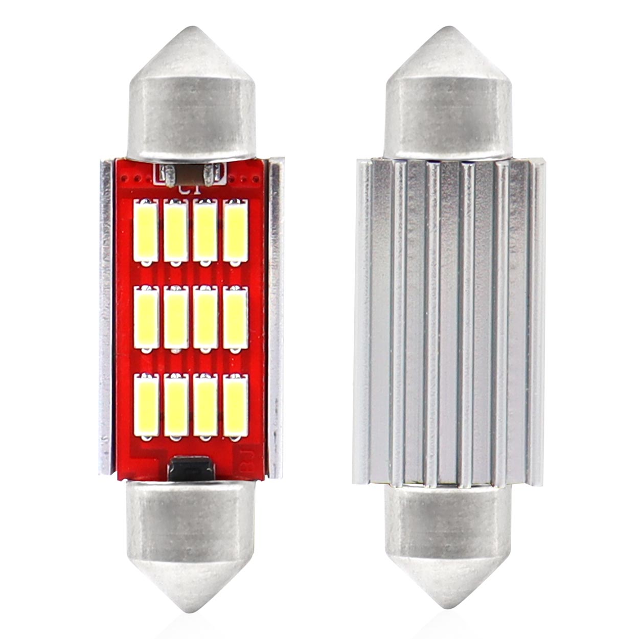 LED sufitová žárovka 39 mm s CANBUS a 12 SMD LED