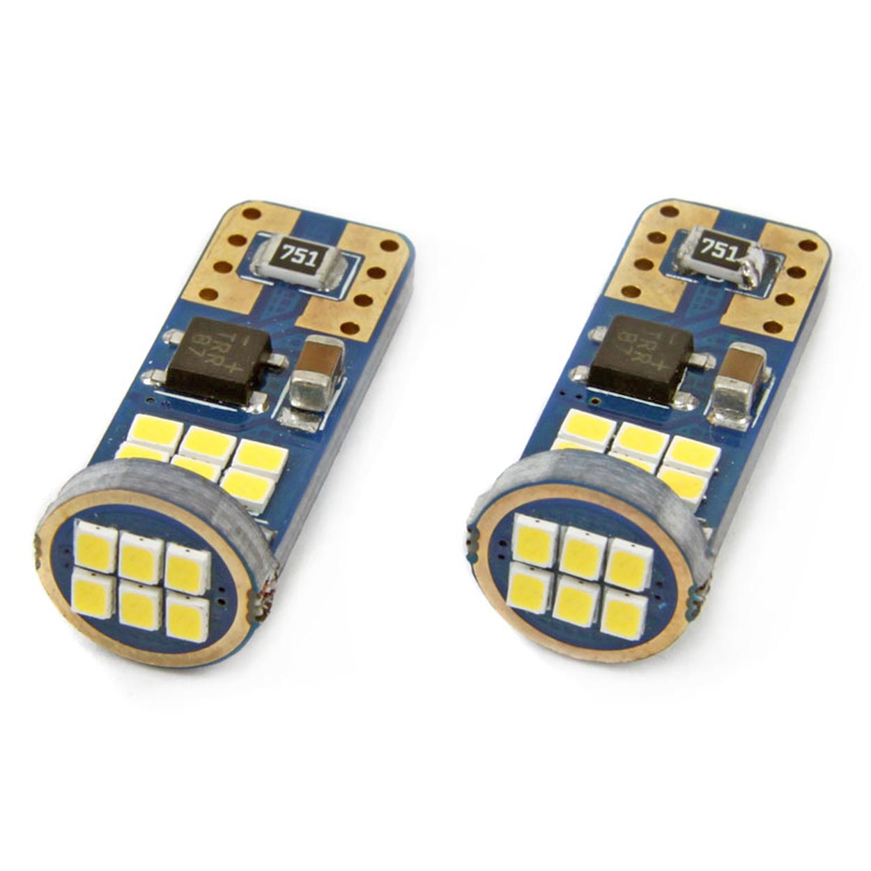 Bipolární LED žárovka T10e W5W s CANBUS
