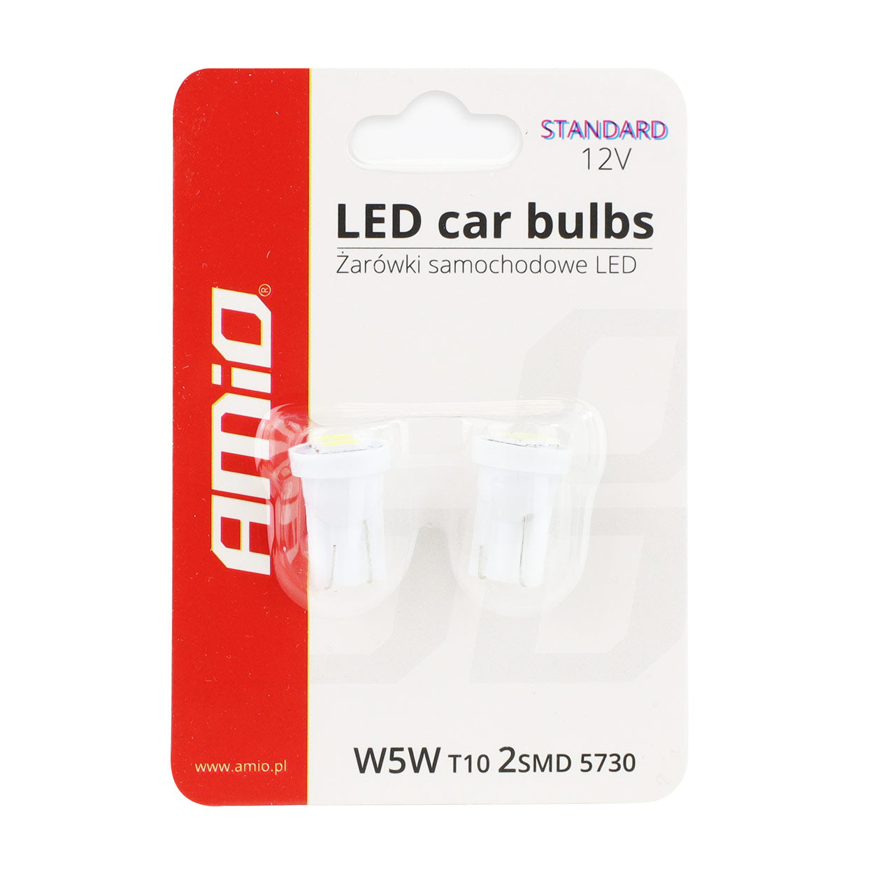 LED žárovka T10 W5W se 2 diodami SMD 5730