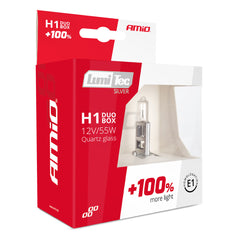 Halogenové žárovky H1 12V 55W LumiTec Silver