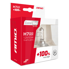 Balení 2 halogenových žárovek H7 LumiTec Silver