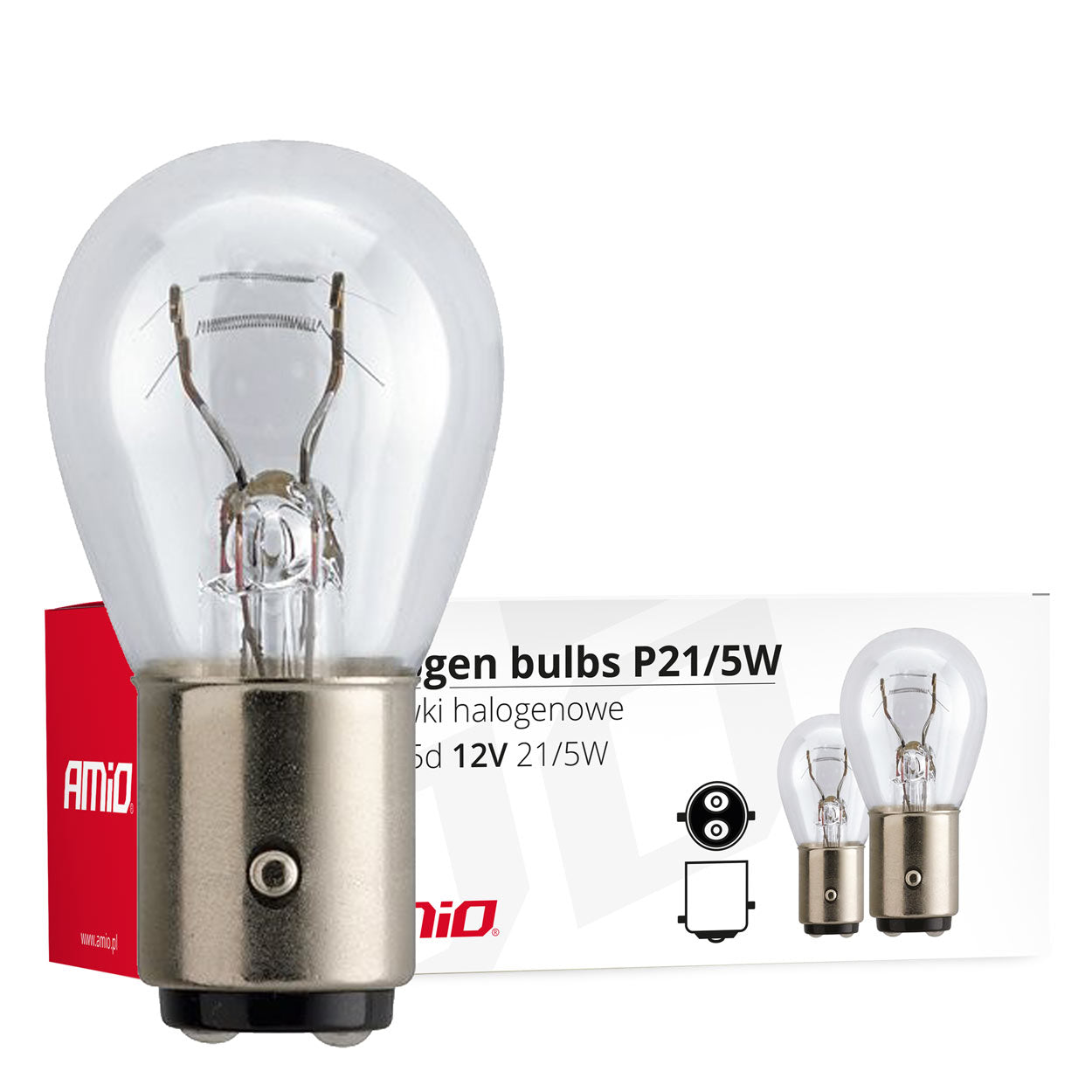 Halogenové žárovky P21/5W BAY15D 12 V a 21/5 W
