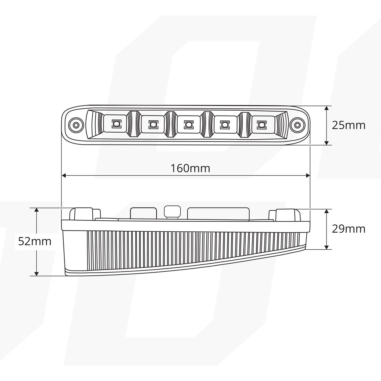 DRL 506HP kørelys med ledningsnet