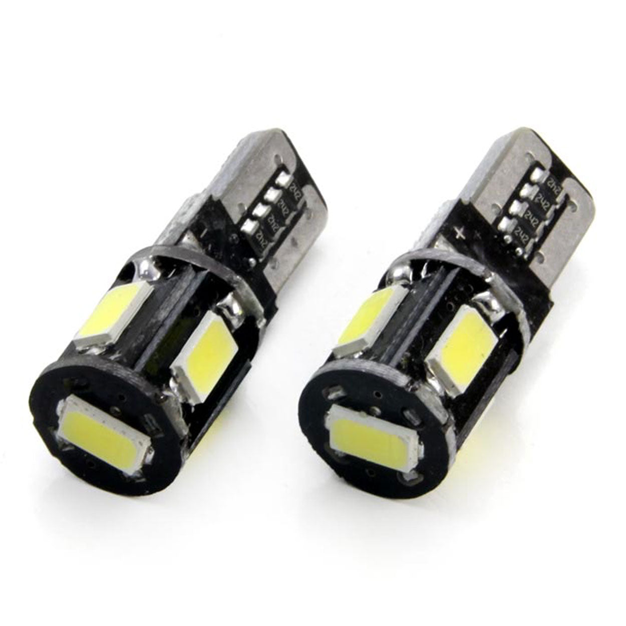 LED žárovka s paticí T10 W5W a 5 SMD diodami
