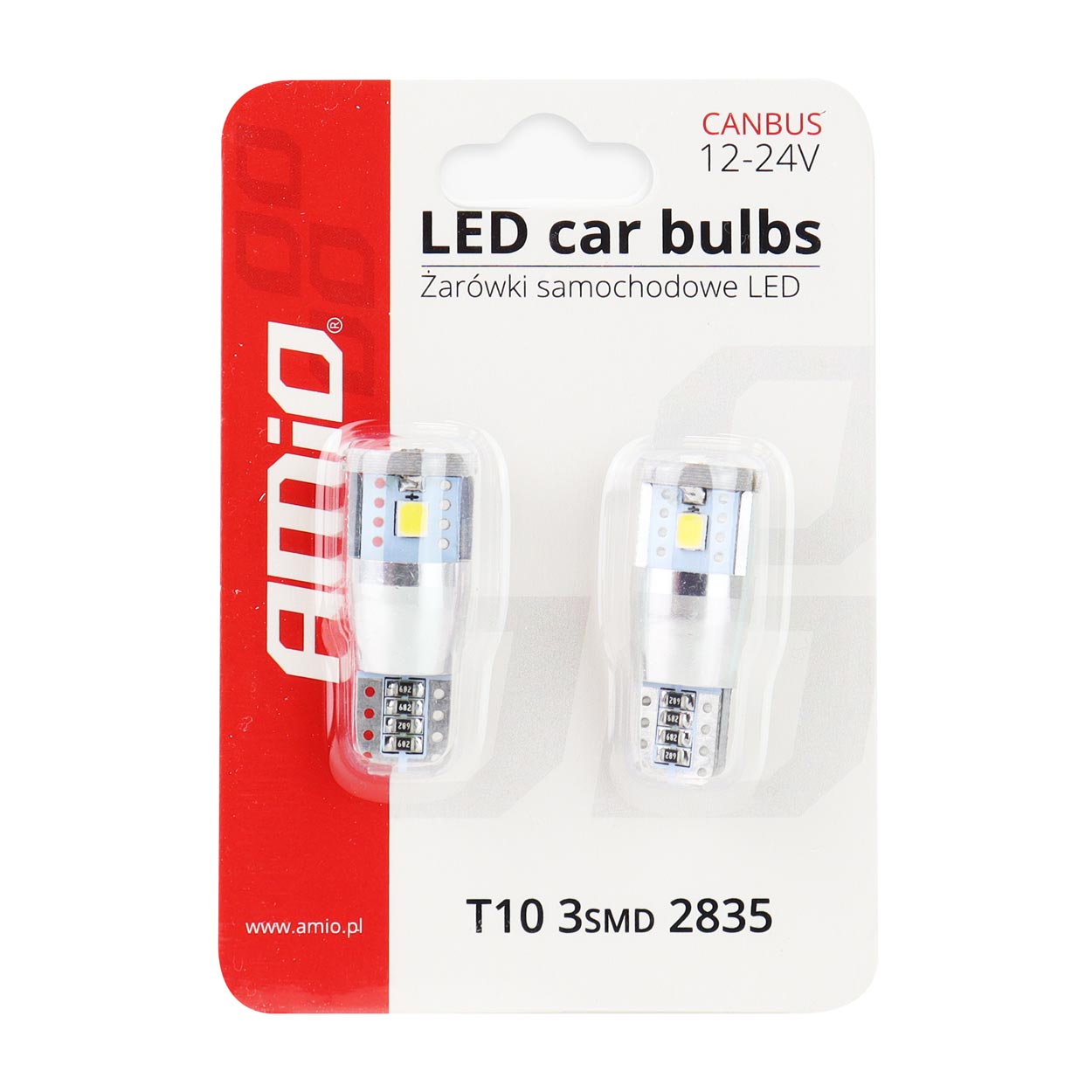 LED žárovka T10e W5W s funkcí CANBUS