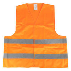 Oranžová reflexní vesta ve velikosti XL s reflexními pruhy