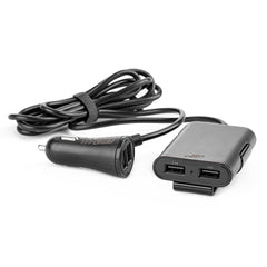 USB autonabíječka s předním i zadním výstupem a čtyřmi USB porty