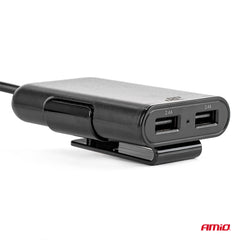 USB autonabíječka s USB porty vpředu i vzadu