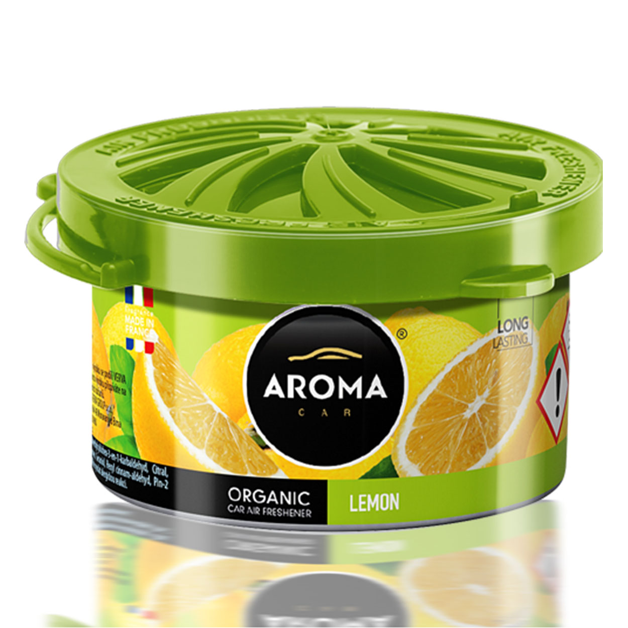 AROMA ORGANIC Lemon osvěžovač vzduchu do auta v diskrétní dóze