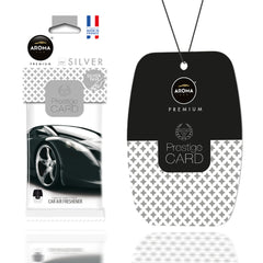 Aroma Prestige Card Silver závěsný osvěžovač vzduchu do auta