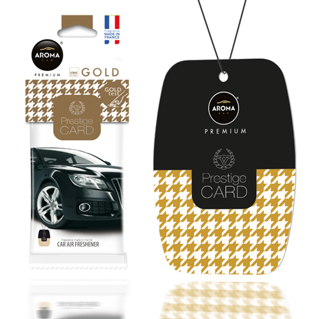 Aroma Prestige Card Gold závěsný osvěžovač vzduchu do auta