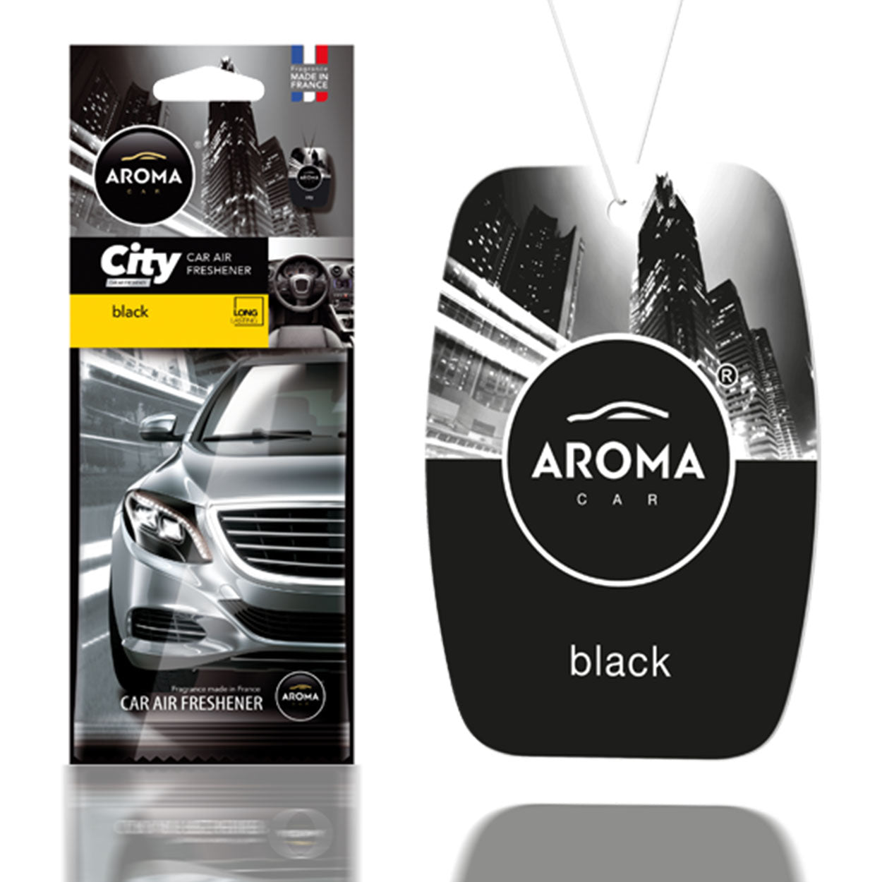 Aroma Car City Card Black osvěžovač vzduchu do auta