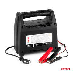 Batterilader 6A 12V set fra siden