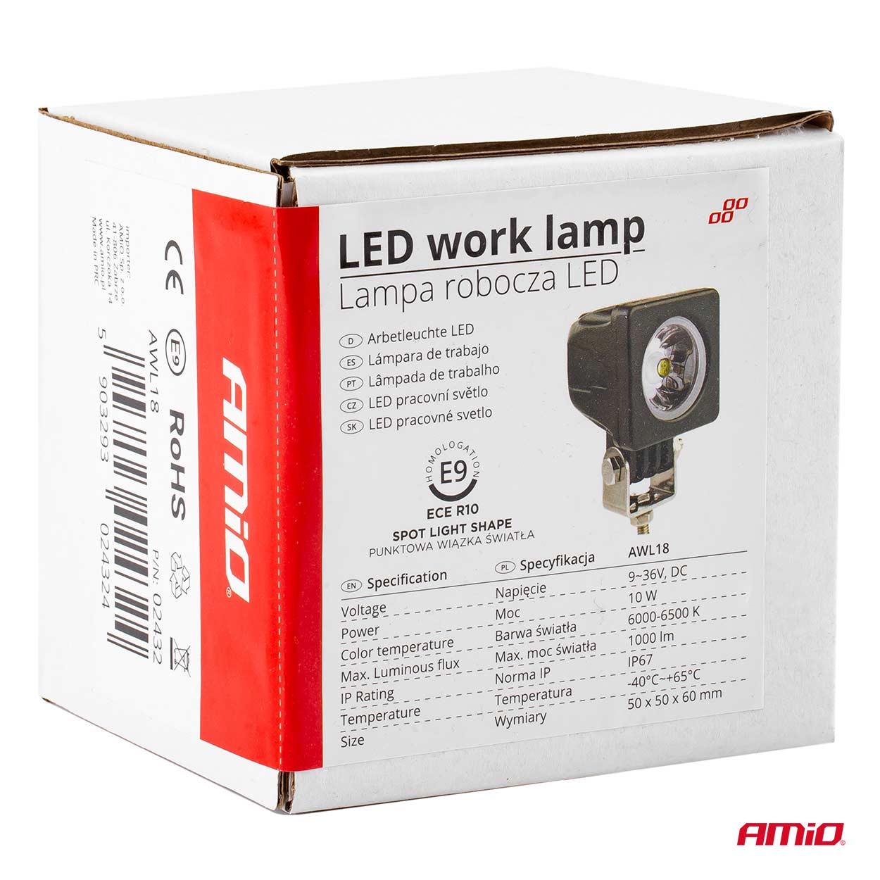 Arbejdslampe med LED-belysning