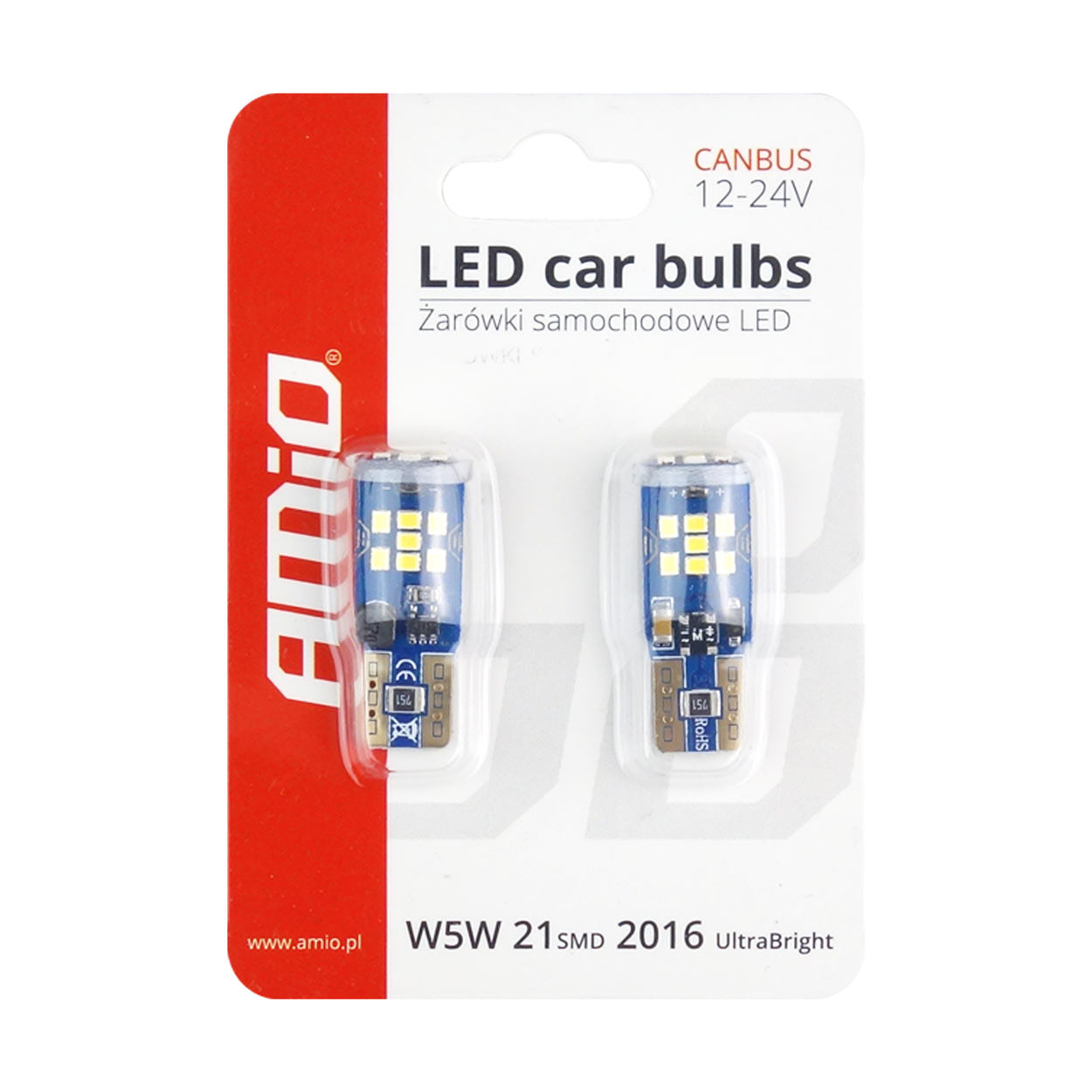 LED-pære med 21 SMD-LED'er til bil