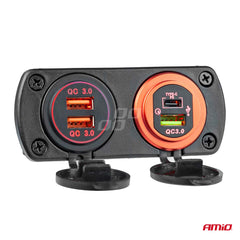 Sort panelramme set fra siden