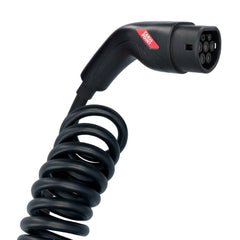 Carpoint spirálový nabíjecí kabel pro elektromobily Type 2 na Type 2, 16 A, 3fázový, 6 metrů 