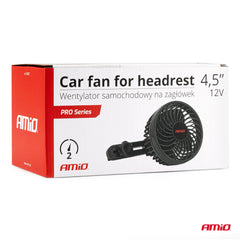 Ventilátor do auta se dvěma rychlostmi na opěrku hlavy