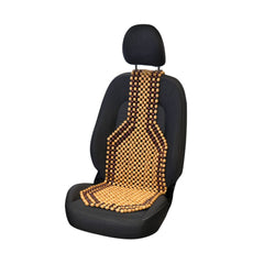 Masážní podložka na sedadlo Carpoint s dřevěnými korálky Classic 126x39 cm 