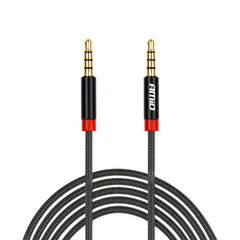 Sort AUX-kabel med mini-jack-stik