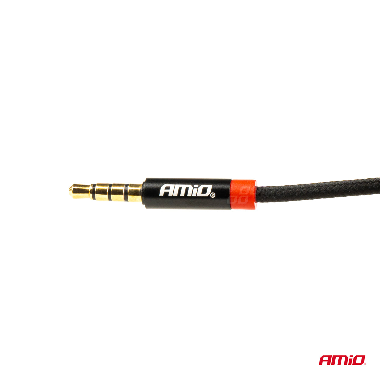 Nylonflettet AUX-kabel med mini-jack-stik