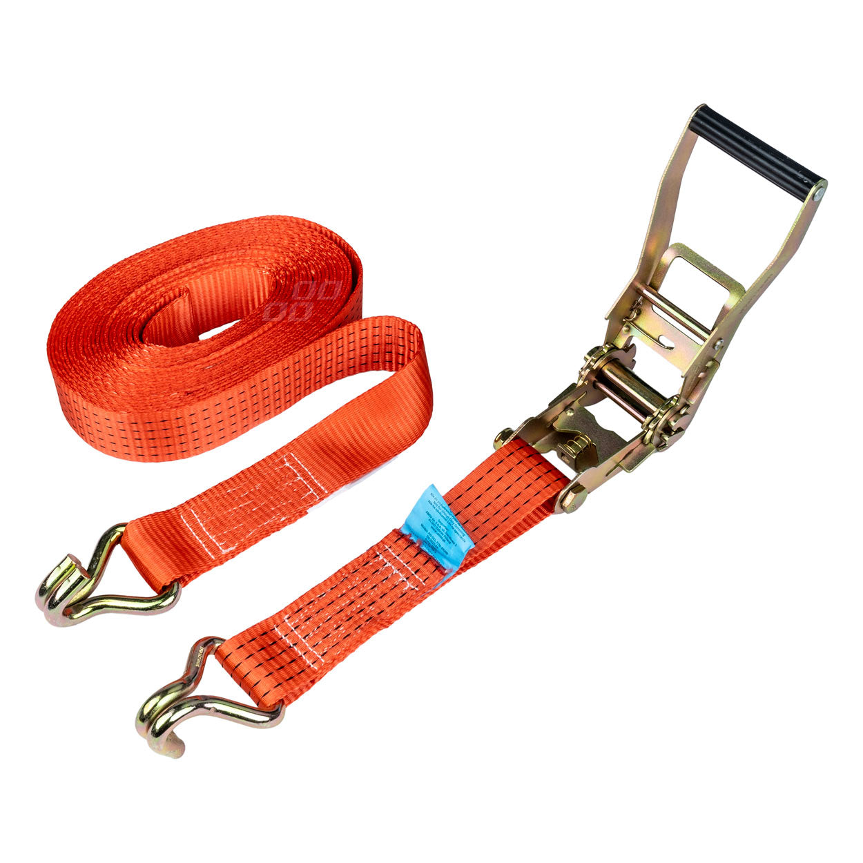 Surringsstrop med skralde, 50 mm bred og 8 m lang