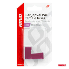 JAPVAL PAL female mini-sikring med 14 mm dimension