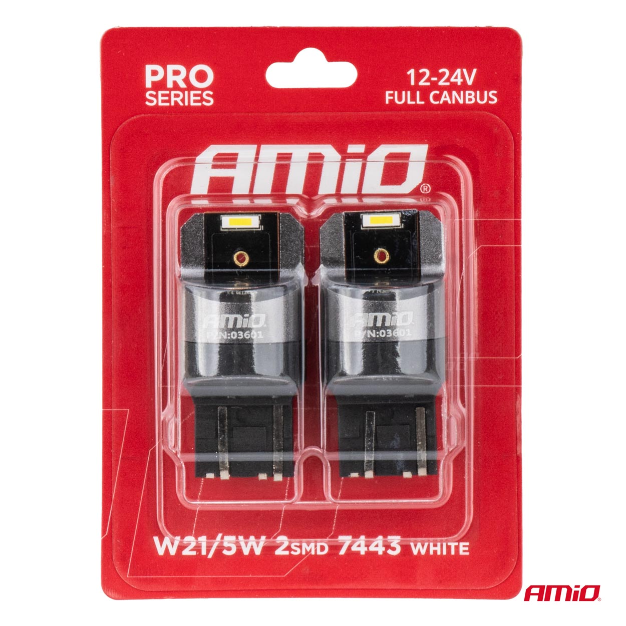 Sæt med 2 W21/5W LED-pærer