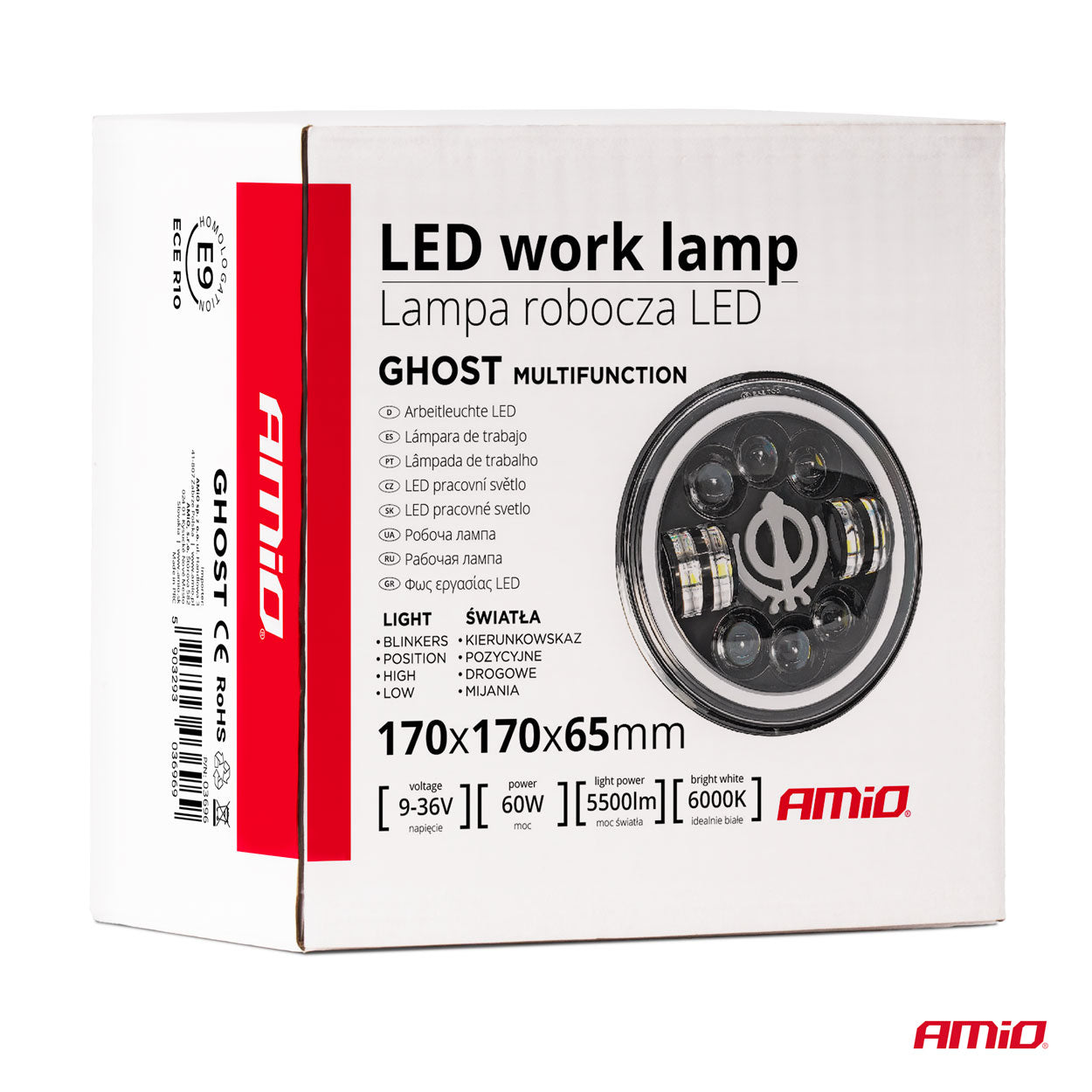 Vandtæt og stødsikker LED-arbejdslampe