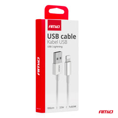 USB-A til Lightning-kabel til opladning og dataoverførsel