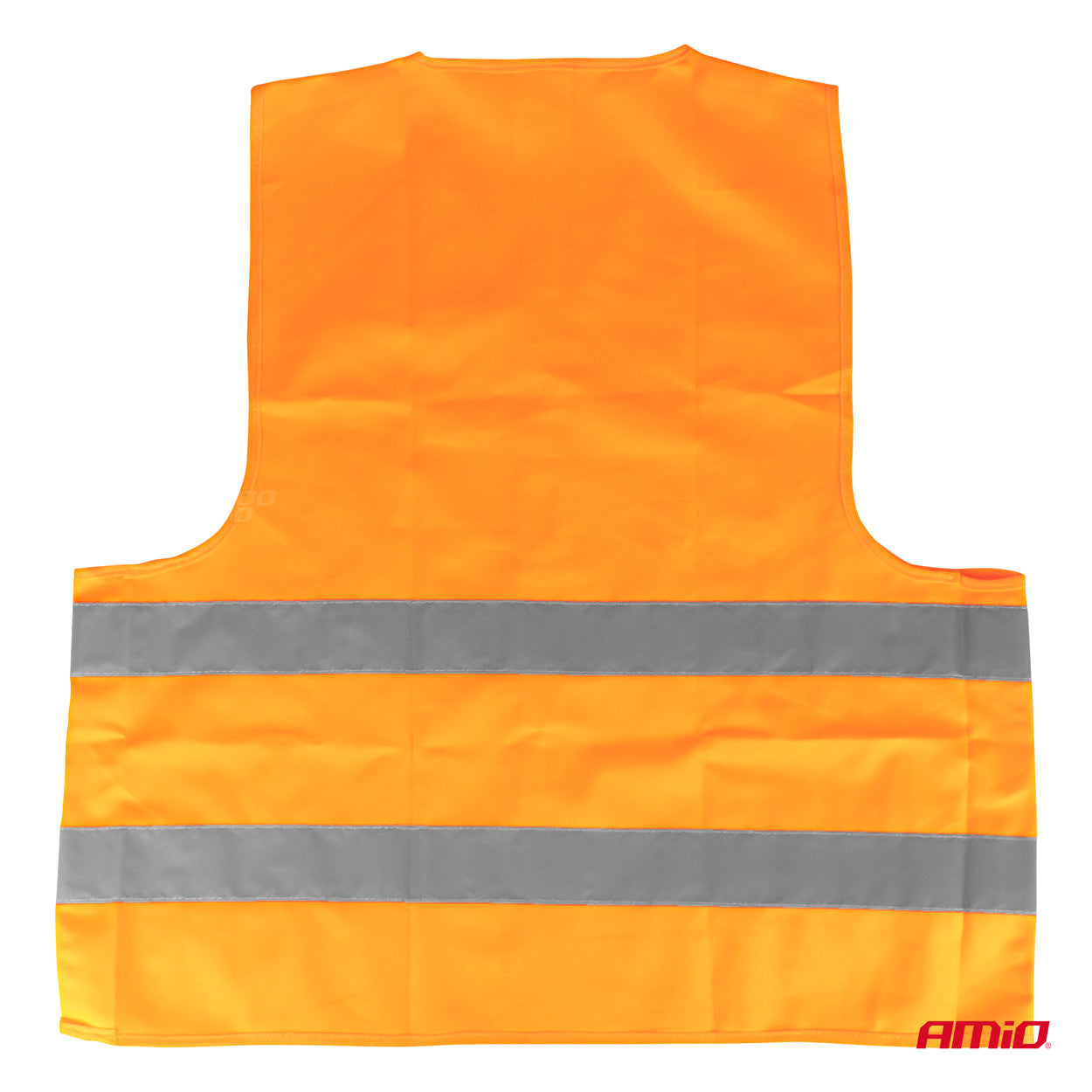 Detalje af orange refleksvest med Velcro