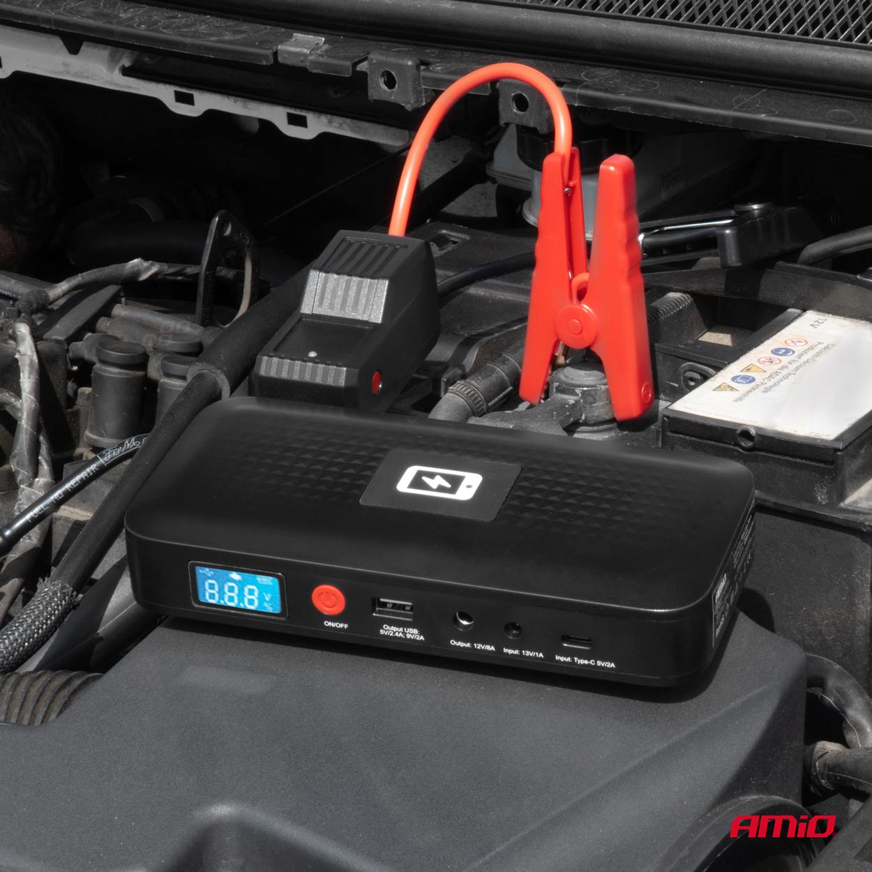 Jump starter med sikkerhedsbeskyttelse