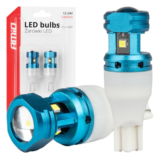 Bílá CANBUS LED žárovka T15 W16W se 4 SMD LED 1860XS