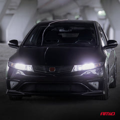 LED-forlygte H7 med sort aluminiumshus